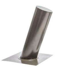 Plumbing Vent Flashing for 6/12 Sloped Roof Without Cap - Brown