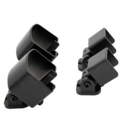 "Innovalu" Black Aluminum Stair Railing Support Set (4 Pieces)