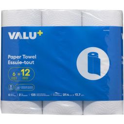 6 Double Rolls Strong and Absorbent Paper Towels
