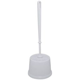White Toilet Brush with Closed Lid