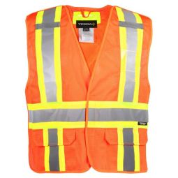 Hi-Vis 5 Point Tear Away Mesh Vest L/XL