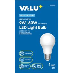 LED A19 9 W 5000 K Daylight Bulb - 1 Unit