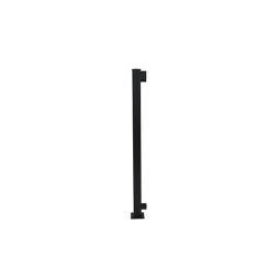 42" Aluminum 2-1/4" Corner Post with Welded Brackets, Textured Black