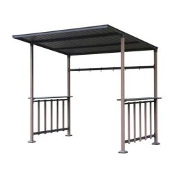8' x 6' BBQ Pergola With Galvanized Steel Frame