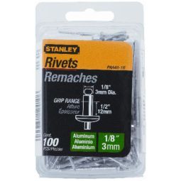 Rivets aveugles en aluminium 1/8" x 1/2" paquet de 100