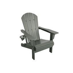 Chaise Adirondack pliante en polybois gris