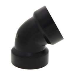 ABS 60° elbow, 1-1/2" socket