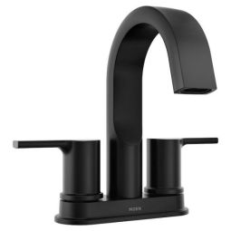 Robinet lavabo Avri 2 poignées fini noir mat