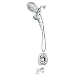 Robinet bain/douche Graeden fini chrome avec douche pluie Magnetix