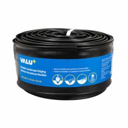 Lawn Edging in Flexible Plastic 4-in x 50-ft - Black
