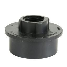 ABS DWV adapter, 1-1/2" spigot x 1/2" female thread