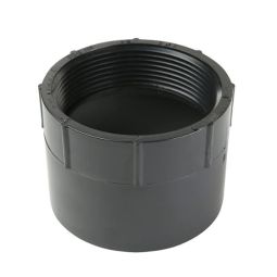 Adaptateur Femelle en ABS DWV, 3", FEM. X FEM. Fileté, Noir