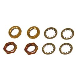 Lamp Locknuts - 1/8" - Assorted - 8/Pk