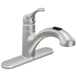 Robinet de cuisine Renzo 1 poignée acier inoxydable