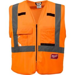 Class 2 High Visibility Orange Safety Vest XL/2XL CSA