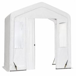 Vestibule Shelter with Window 8 x 4 x 8-ft - White