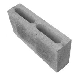Bloc creux en béton 4" x 8" x 16" Gris