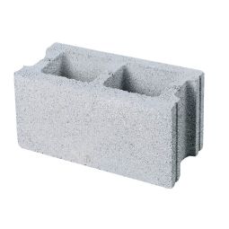 Bloc creux en béton 8" x 8" x 16" Gris