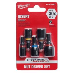 SHOCKWAVE 5PC INSERT IMPACT MAGNETIC NUT DRIVER SET