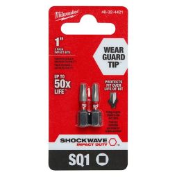 #1 x 1" SHOCKWAVE Impact Square Bits