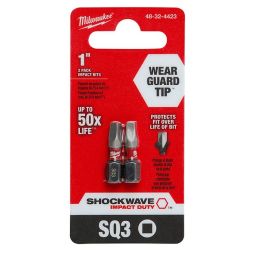 #3 x 1" SHOCKWAVE Impact Square Bits