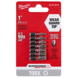 SHOCKWAVE Torx 1" Insert Bit Set - 7PC