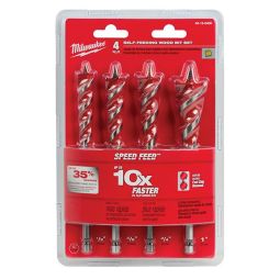 Ensemble de forets à bois SPEED FEEDMC de 16,5 cm (6-1/2 po) (4 pièces)