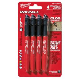 INKZALL Fine Point Jobsite Markers (4)