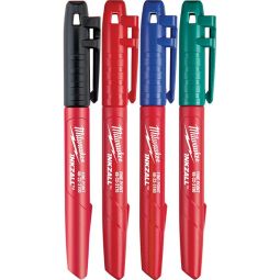 Colored INKZALL Fine Point Jobsite Markers (4)