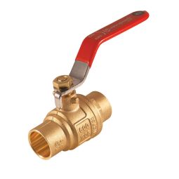 Ball Valve - Forged-Brass Solder Ends - 1/2"