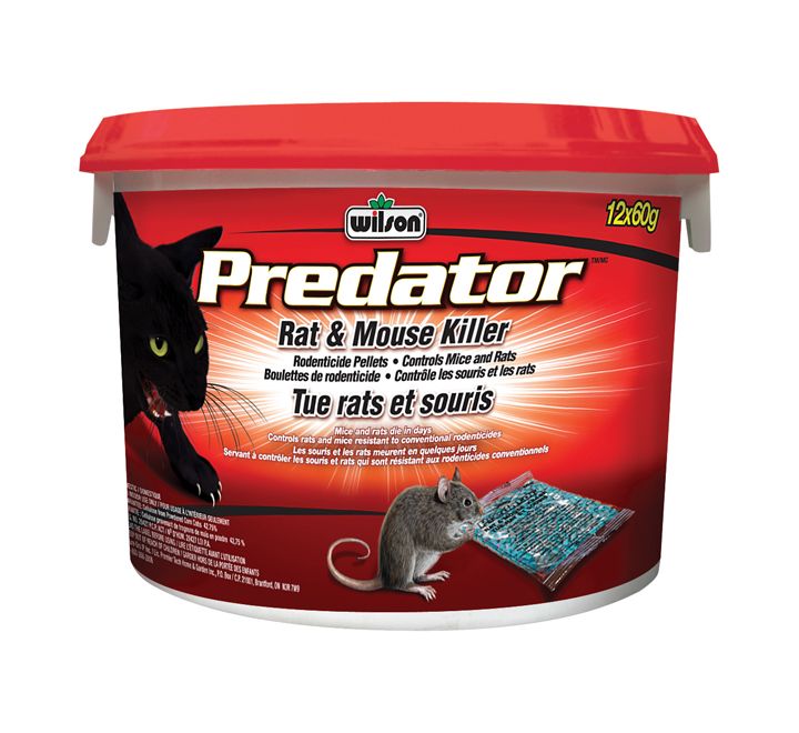 Granules de rodenticide tue rats et souris Predator, 900g