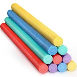 Nouilles Flottantes pour Piscine, Tube en Mousse Super Épais, Nouilles en Mousse pour Piscine 52 Pouces, Bâton de Mousse Coloré et Vif pour Piscine